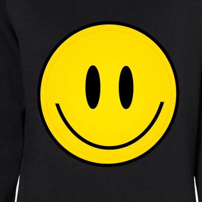 Retro Happy Vibe Smiley Face Happy Face Graphic Gift Womens California Wash Sweatshirt