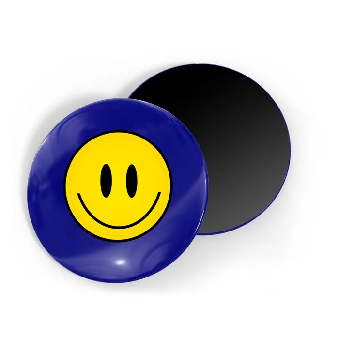 Retro Happy Vibe Smiley Face Happy Face Graphic Gift Magnet