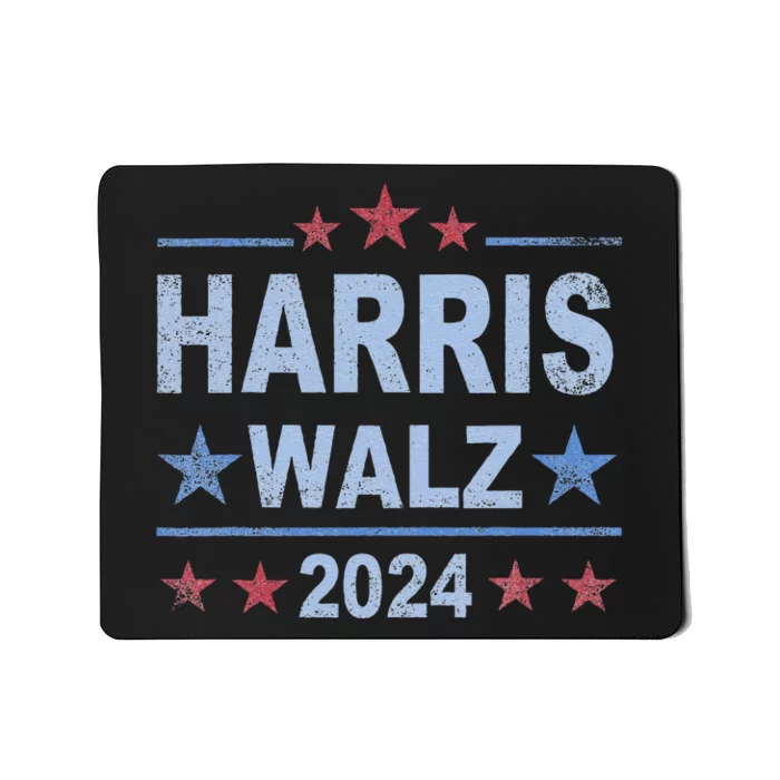 Retro Harris Walz 2024 Harris For President Vote Democrat Mousepad