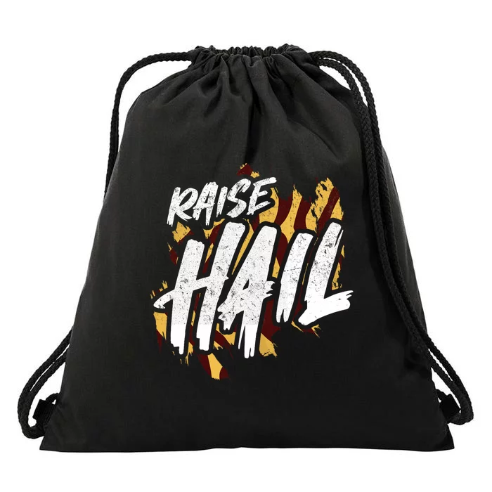 Raise Hail Washington American Football Drawstring Bag