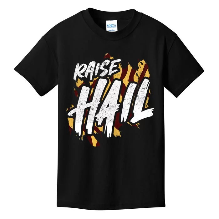 Raise Hail Washington American Football Kids T-Shirt