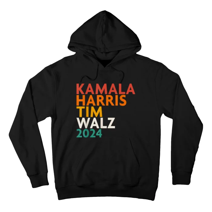 Retro Harris Waltz 2024 Kamala Harris Tim Waltz 2024 Hoodie