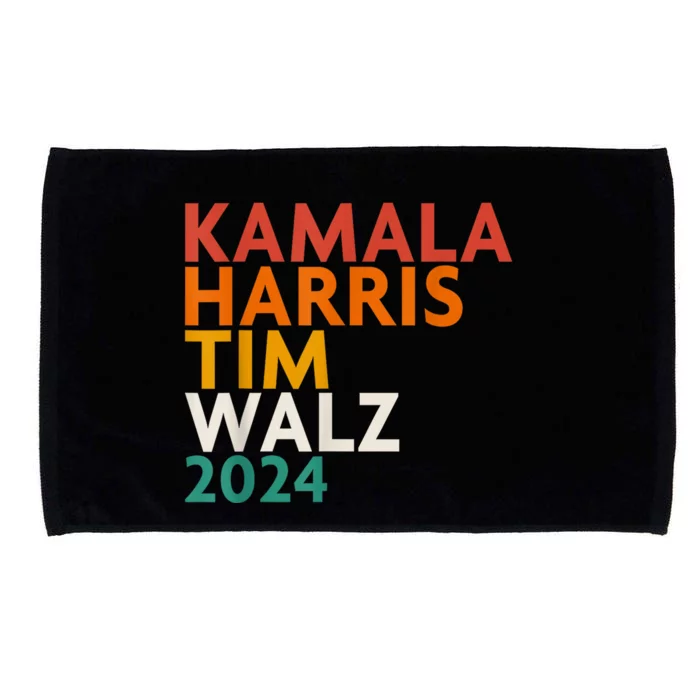 Retro Harris Waltz 2024 Kamala Harris Tim Waltz 2024 Microfiber Hand Towel