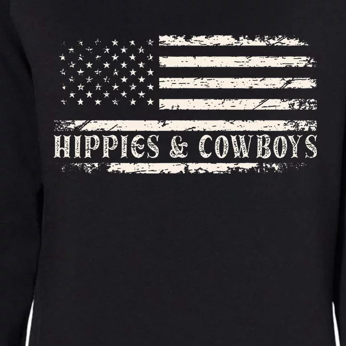 Raisin Hell With The Hippies And Cowboys Country Womens California Wash Sweatshirt