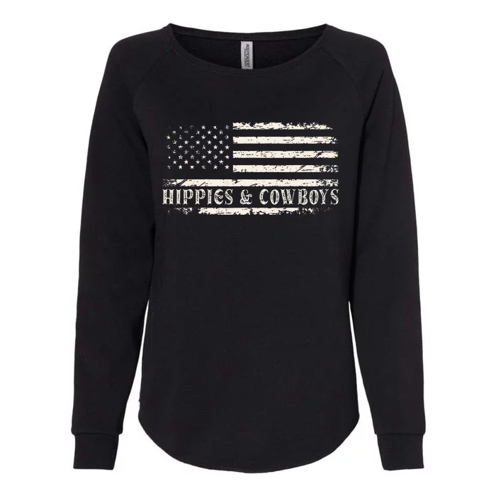 Raisin Hell With The Hippies And Cowboys Country Womens California Wash Sweatshirt