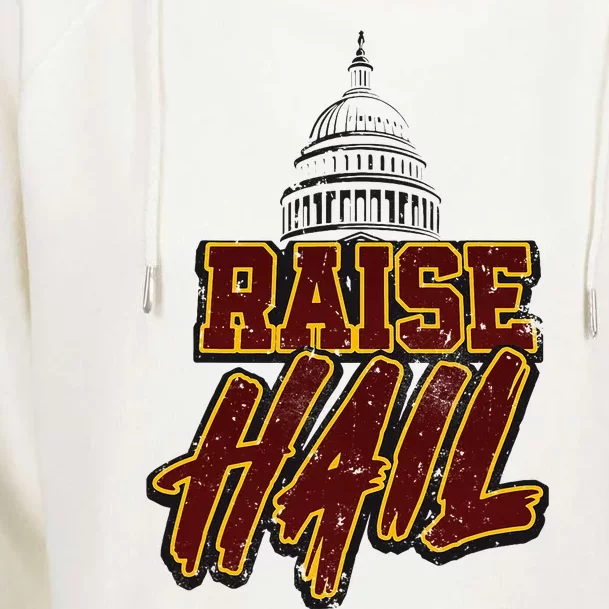 Raise Hail Washington American Football Womens Funnel Neck Pullover Hood