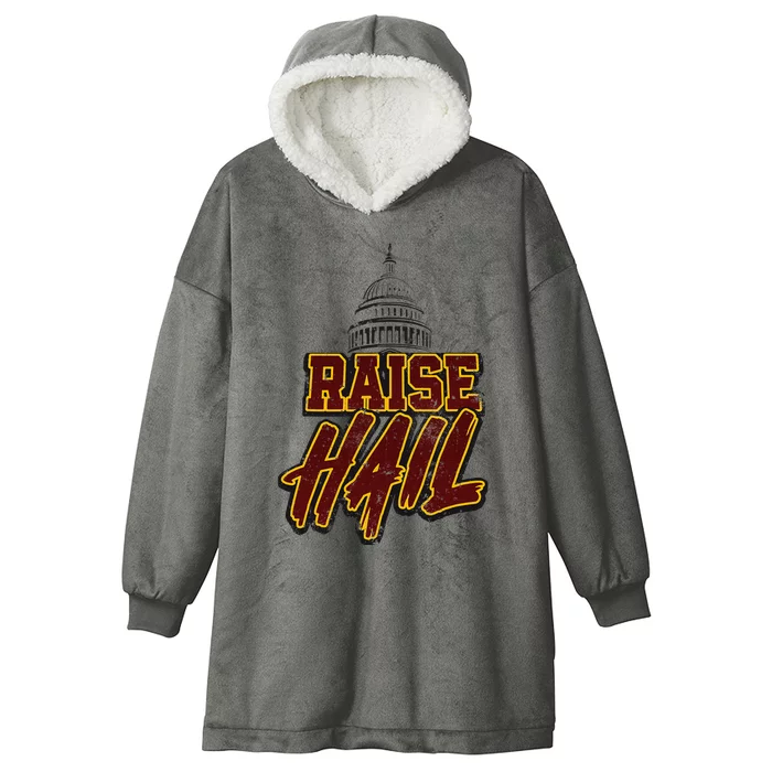 Raise Hail Washington American Football Hooded Wearable Blanket