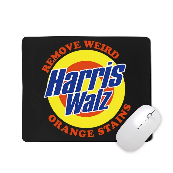 Retro Harris Walz Remove Weird Orange Stains Mousepad