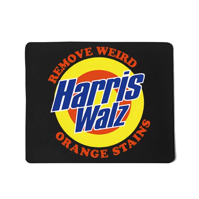 Retro Harris Walz Remove Weird Orange Stains Mousepad