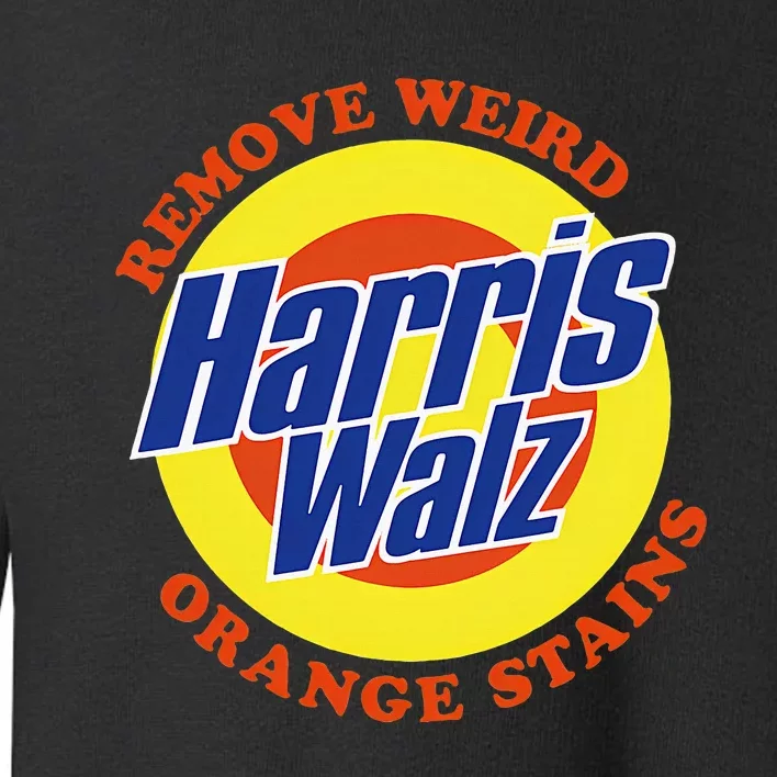 Retro Harris Walz Remove Weird Orange Stains Toddler Sweatshirt