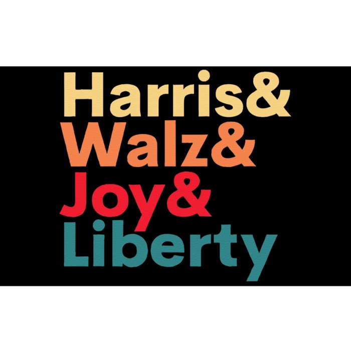 Retro Harris Walz Waltz 2024 Harris Walz Joy Liberty Gift Bumper Sticker