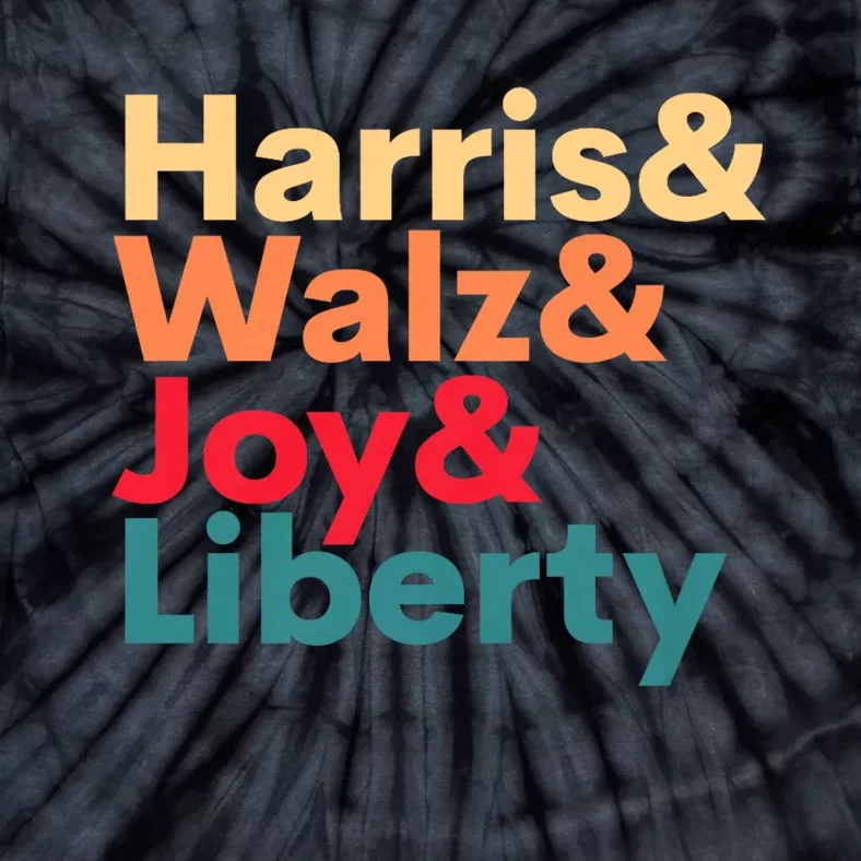 Retro Harris Walz Waltz 2024 Harris Walz Joy Liberty Tie-Dye T-Shirt