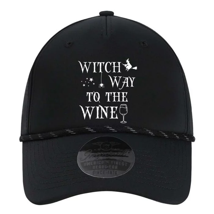 Retro Halloween Witch Way To The Wine Witch Wine Cool Gift Performance The Dyno Cap