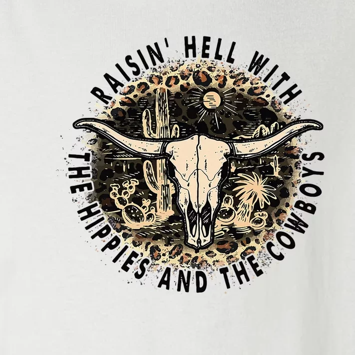 Raisin Hell With The Hippies And The Cowboys Toddler Long Sleeve Shirt