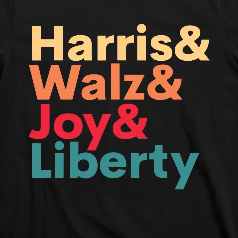 Retro Harris Walz Waltz 2024 Harris Walz Joy Liberty T-Shirt