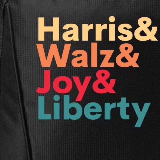 Retro Harris Walz Waltz 2024 Harris Walz Joy Liberty City Backpack