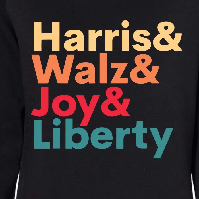 Retro Harris Walz Waltz 2024 Harris Walz Joy Liberty Womens California Wash Sweatshirt