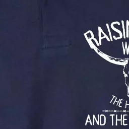 Raising Hell With The Hippies And Cowboys Softstyle Adult Sport Polo