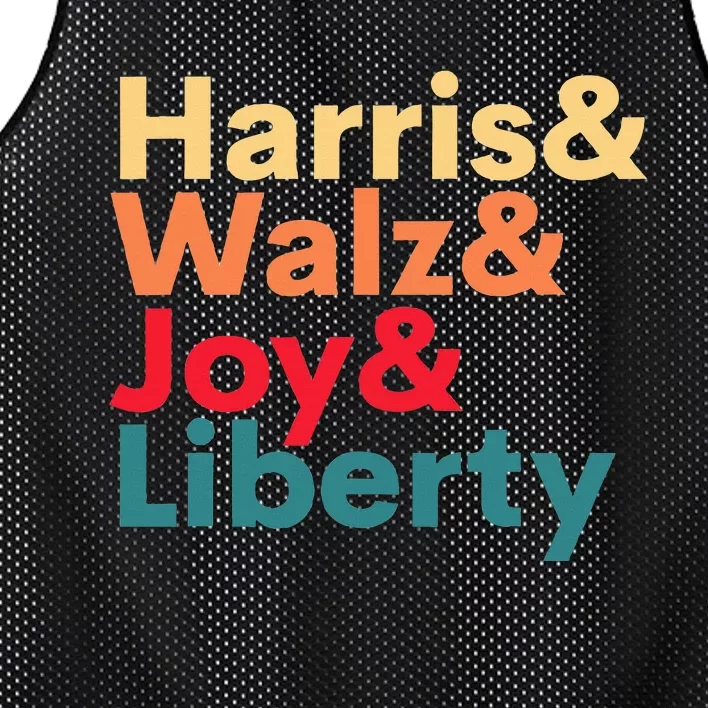 Retro Harris Walz Waltz 2024 Harris Walz Joy Liberty Mesh Reversible Basketball Jersey Tank