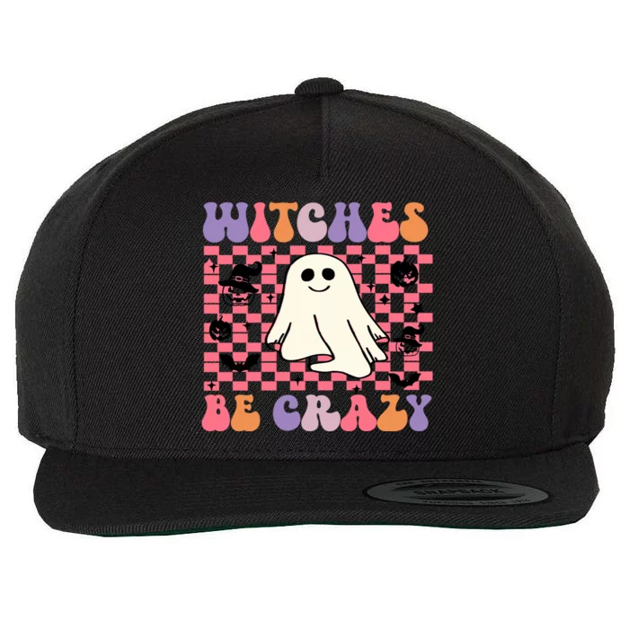 Retro Halloween Witch Be Crazy Great Gift Wool Snapback Cap