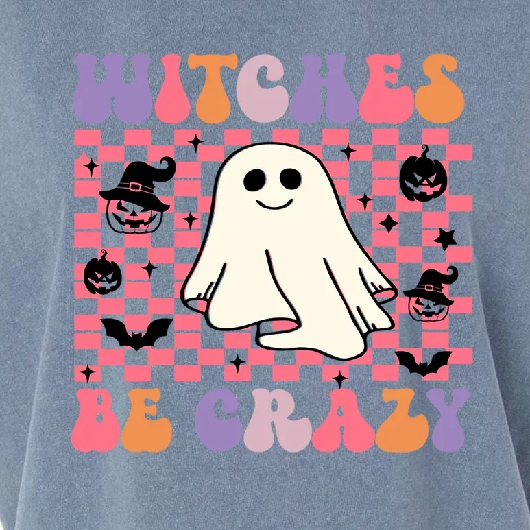 Retro Halloween Witch Be Crazy Great Gift Garment-Dyed Women's Muscle Tee