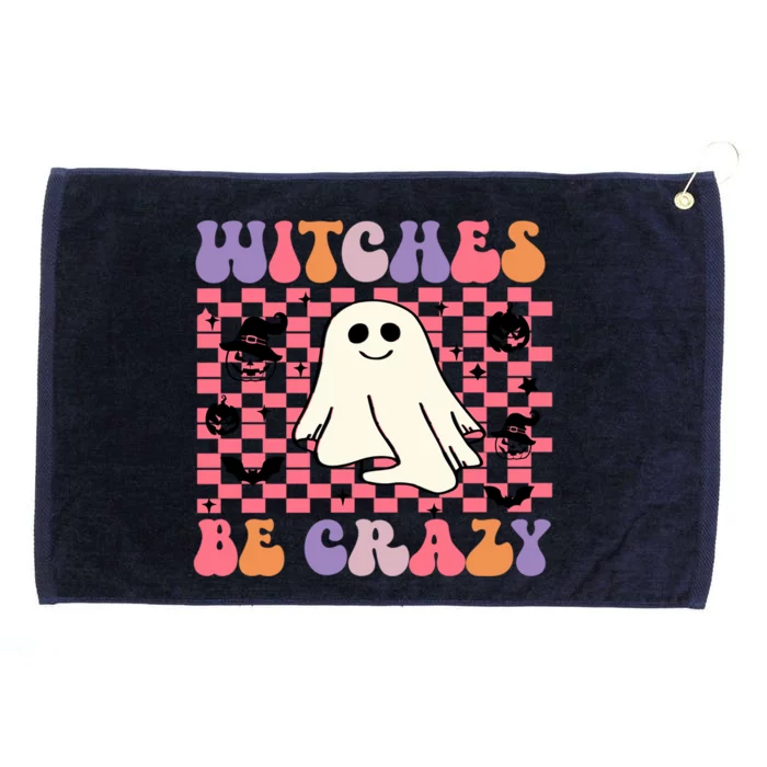 Retro Halloween Witch Be Crazy Great Gift Grommeted Golf Towel