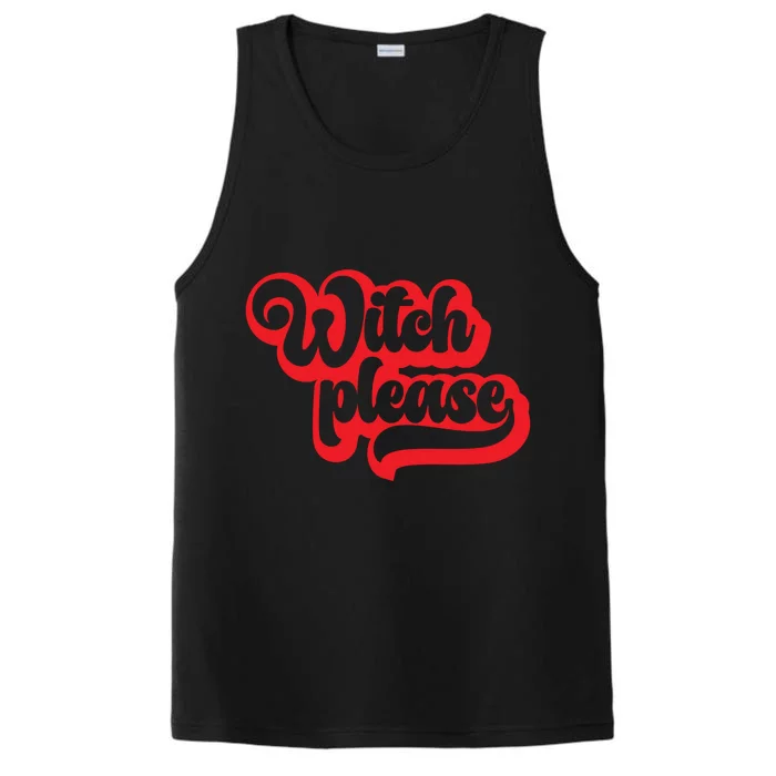 Retro Halloween Witch Please Gift Performance Tank