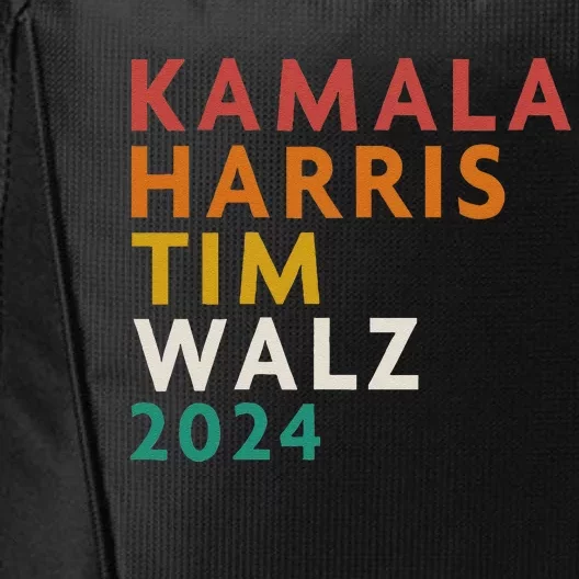 Retro Harris Waltz 2024  Kamala Harris Tim Waltz 2024 City Backpack