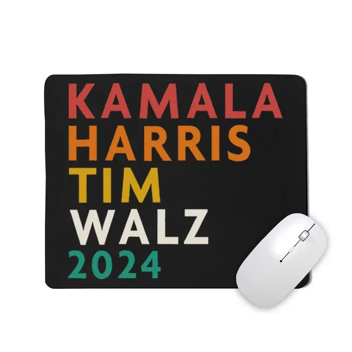 Retro Harris Waltz 2024  Kamala Harris Tim Waltz 2024 Mousepad