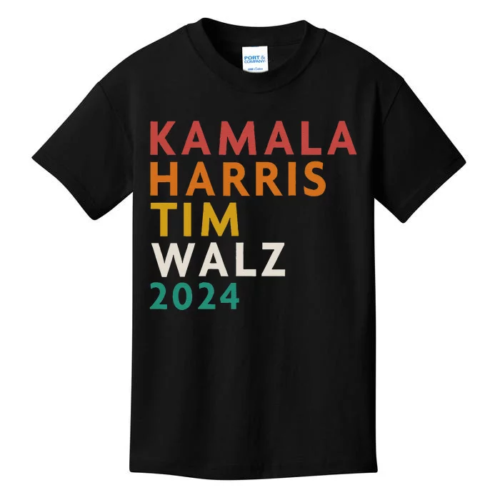 Retro Harris Waltz 2024  Kamala Harris Tim Waltz 2024 Kids T-Shirt