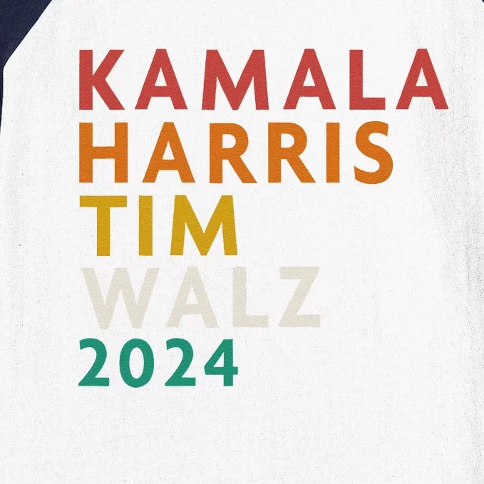 Retro Harris Waltz 2024  Kamala Harris Tim Waltz 2024 Baseball Sleeve Shirt