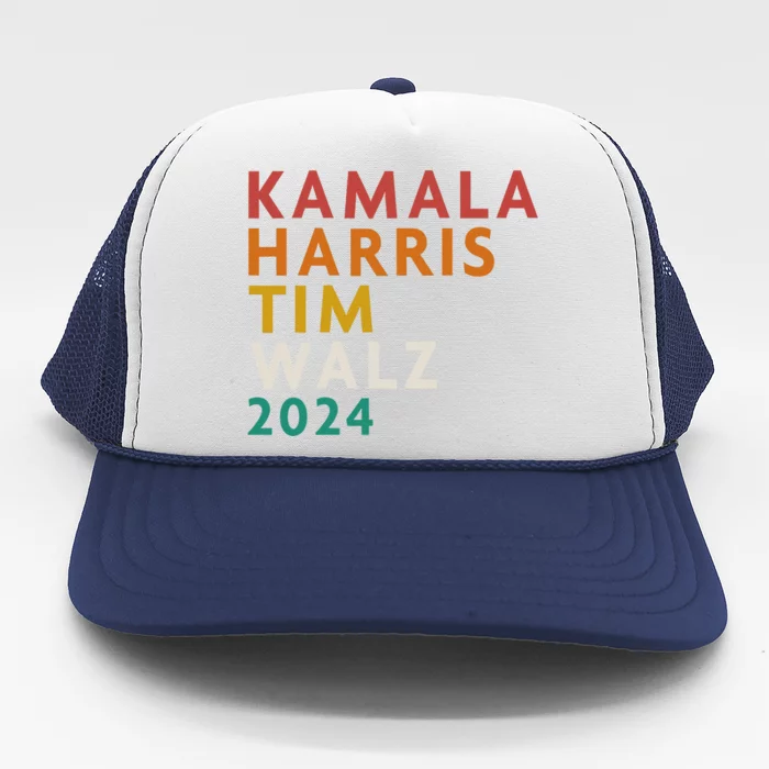 Retro Harris Waltz 2024  Kamala Harris Tim Waltz 2024 Trucker Hat