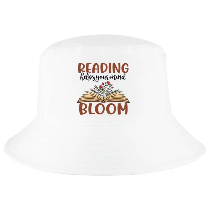 Reading Helps Your Mind Bloom Reading Books Gift Cute Reading Cool Comfort Performance Bucket Hat