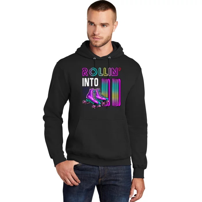 Rollin' Into 11 Roller Skating Rink 11th Birthday Party Hoodie