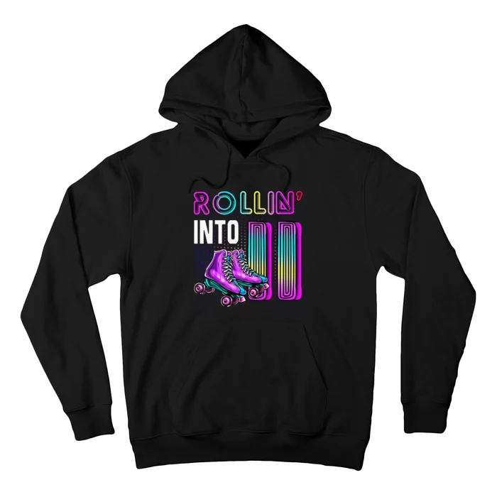 Rollin' Into 11 Roller Skating Rink 11th Birthday Party Hoodie