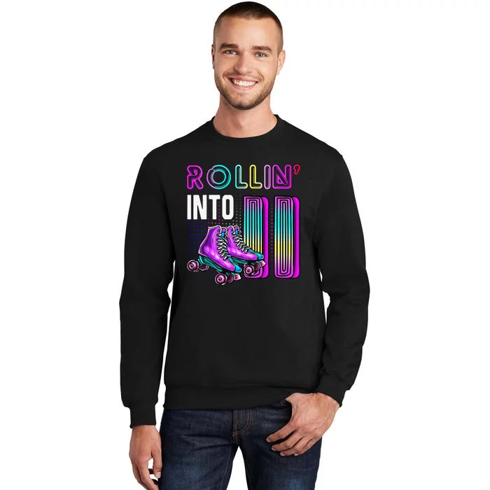 Rollin' Into 11 Roller Skating Rink 11th Birthday Party Tall Sweatshirt