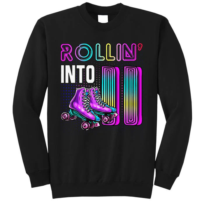 Rollin' Into 11 Roller Skating Rink 11th Birthday Party Tall Sweatshirt