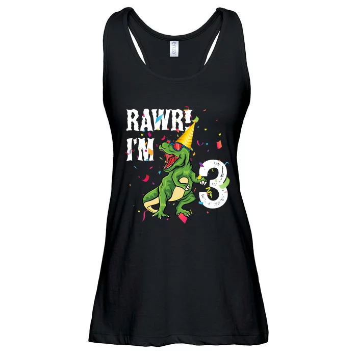 RAWR I’M 3RAWR I’M 3 Ladies Essential Flowy Tank