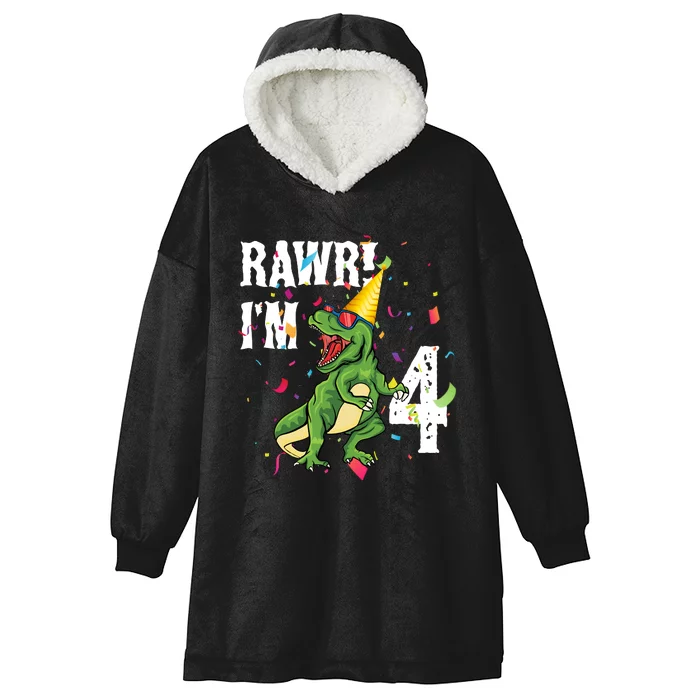 RAWR I’M 4 Hooded Wearable Blanket