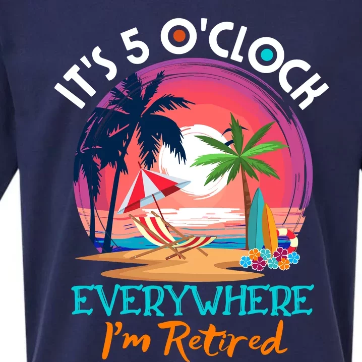 Retirement ItS 5 OClock Everywhere IM Retired Sueded Cloud Jersey T-Shirt