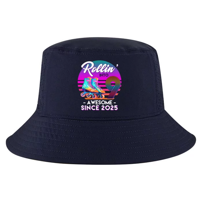 Rollin Into 9 Years Old Awesome Since 2025 Birthday Cool Comfort Performance Bucket Hat