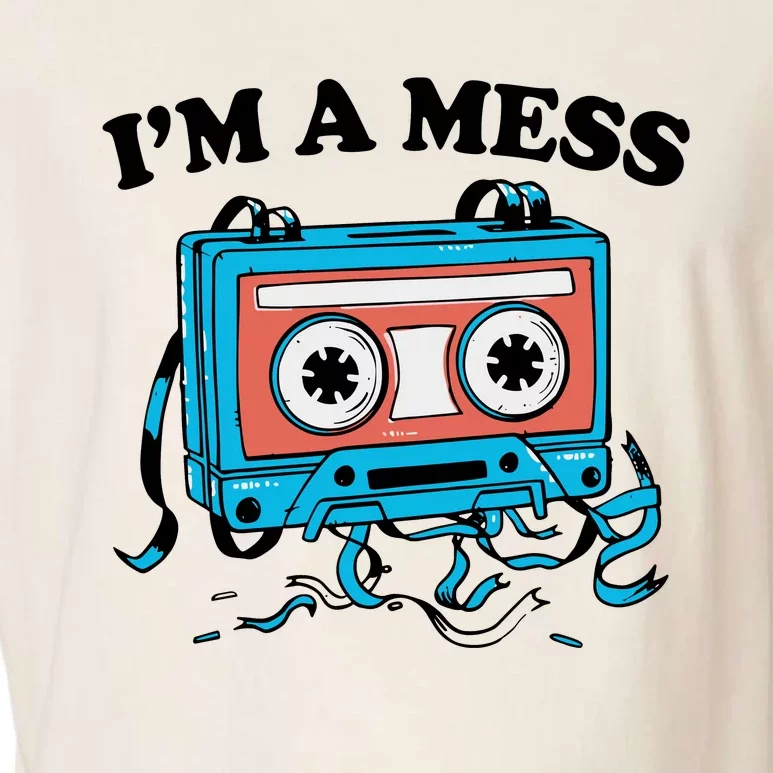 Radio IM A Mess Garment-Dyed Women's Muscle Tee