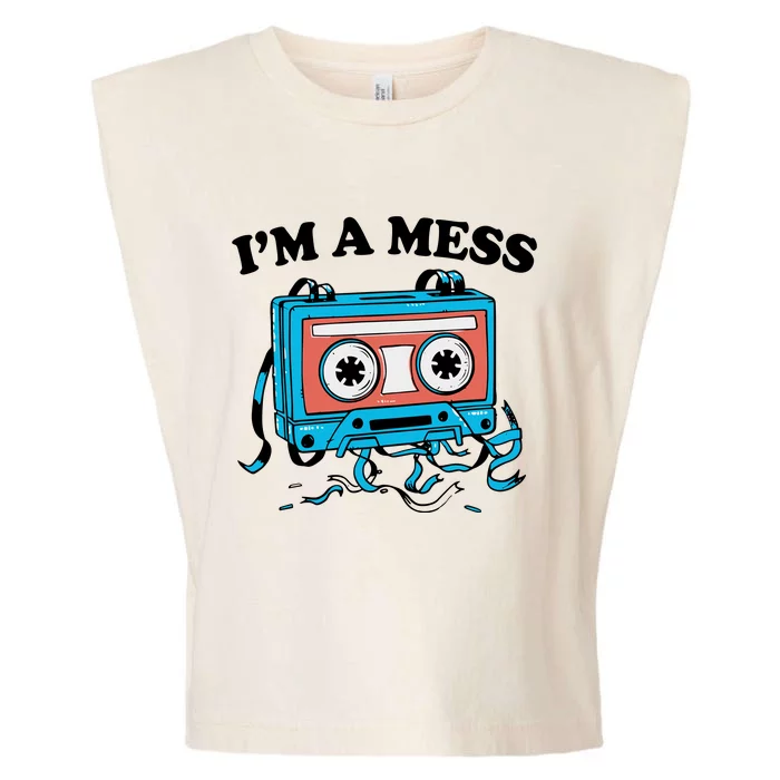 Radio IM A Mess Garment-Dyed Women's Muscle Tee