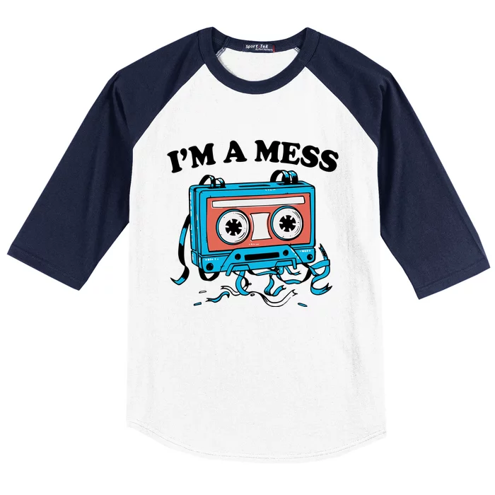 Radio IM A Mess Baseball Sleeve Shirt