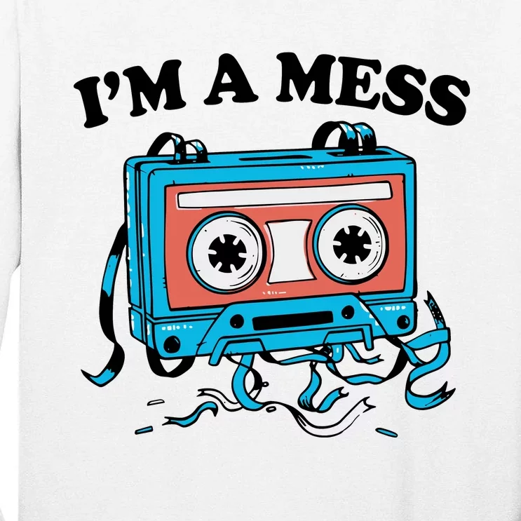 Radio IM A Mess Tall Long Sleeve T-Shirt