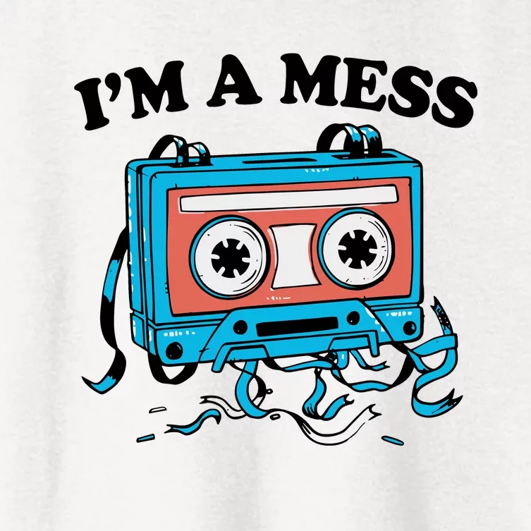 Radio IM A Mess Women's Crop Top Tee