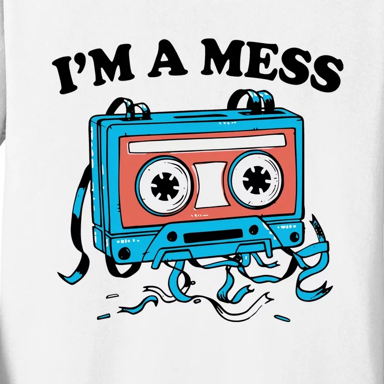 Radio IM A Mess Kids Long Sleeve Shirt