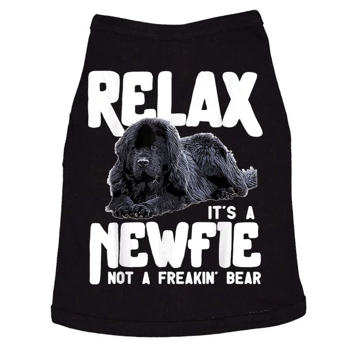 Relax ItS A Newfie Not A Freakin Bear Newfoundland Dog Doggie Tank