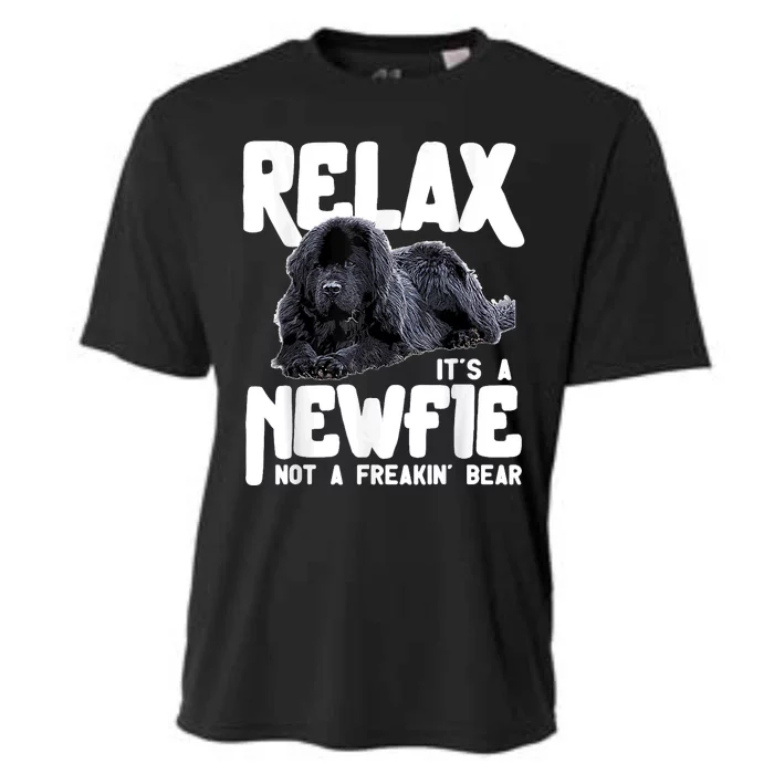 Relax ItS A Newfie Not A Freakin Bear Newfoundland Dog Cooling Performance Crew T-Shirt