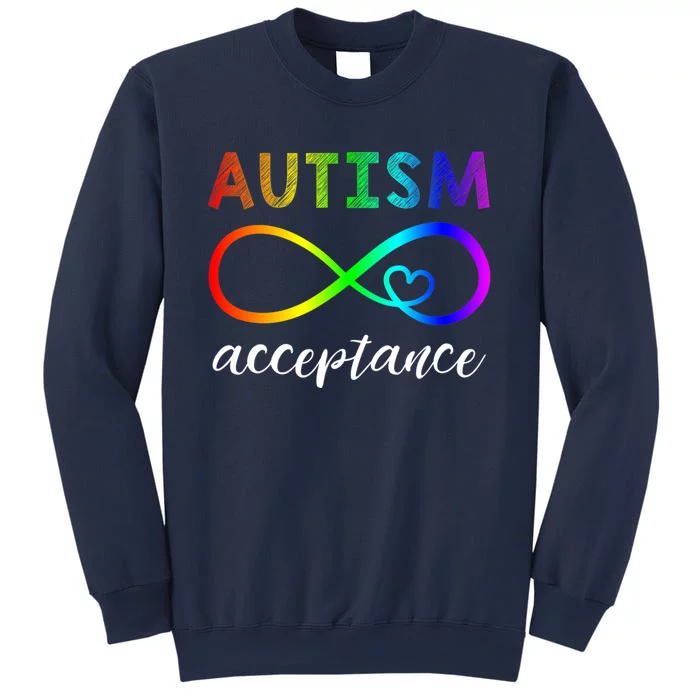 Red Instead Autism Cute Autism Acceptance Sweatshirt